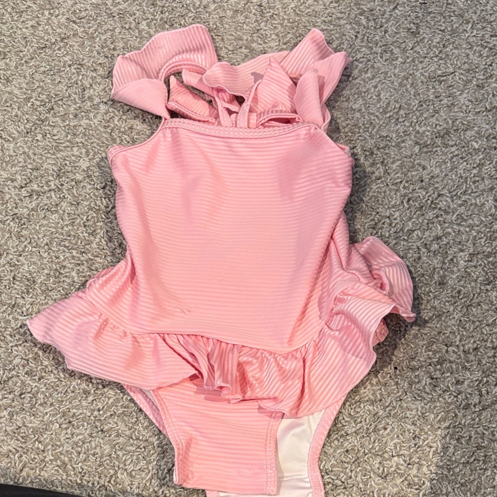Beaufort Bonnet Pink Ruffled Swimsuit